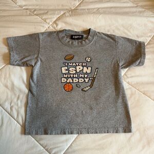 “I watch ESPN with my Daddy” Kids T-Shirt